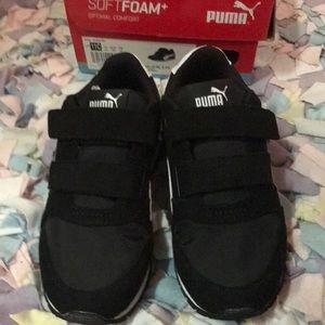 Puma black toddler sneakers